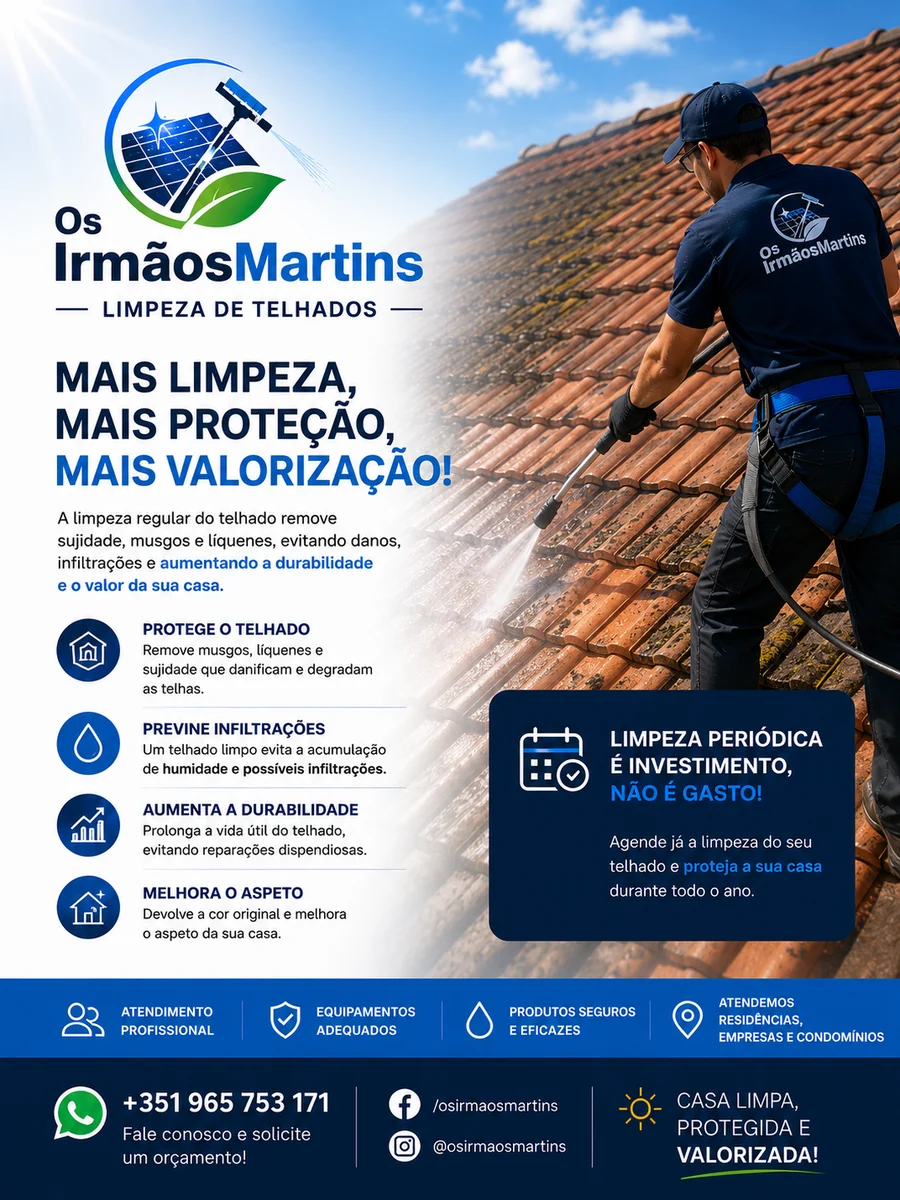 Limpeza de telhados